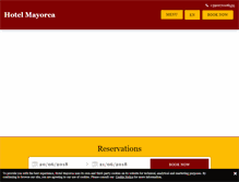 Tablet Screenshot of hotelmayorca.it